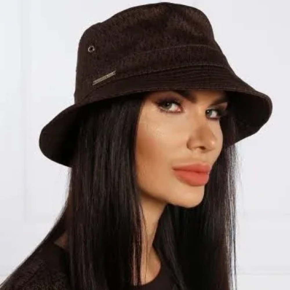 Michael Kors Dark Brown Bucket Hat
